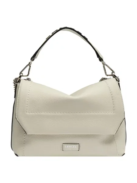 Lancel Geantă de umăr Lancel Sac Rabat M Ninon Soft Neige Femme' alb