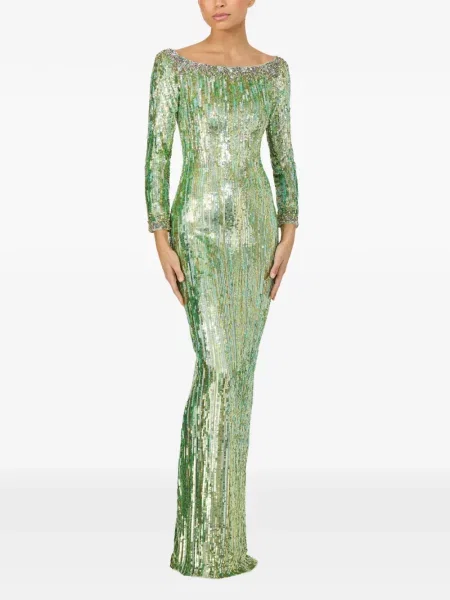 Rochie Jenny Packham cu paiete verde
