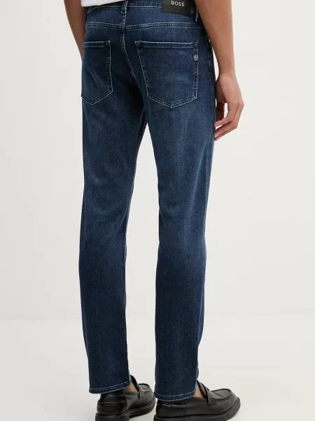 BOSS jeansy slim fit Delaware granatowe