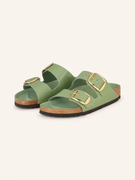 Birkenstock Klapki Arizona Big Buckle Lena gruen zielone