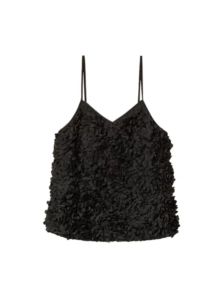 Top Actitude tiulowy czarny