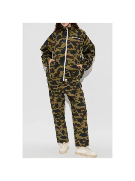 Spodnie A Bathing Ape® w kamuflażu zielone