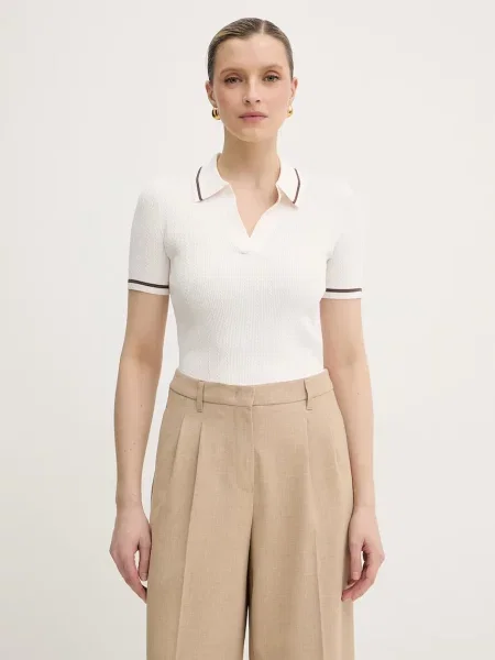 Tricou polo Armani Exchange bej
