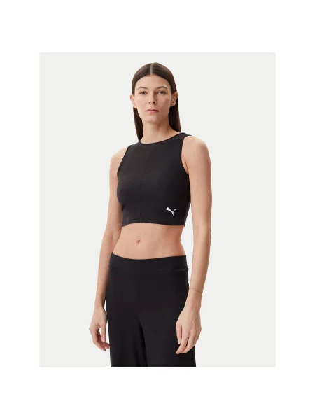 Puma Топ Ess Slim Fit чорний