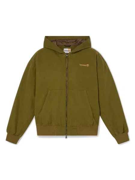 TIMBERLAND Geacă de primăvară-toamnă oliv / piersică portocaliu