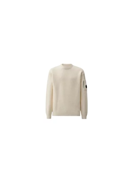 C.P. Company sweter z wełną beżowy