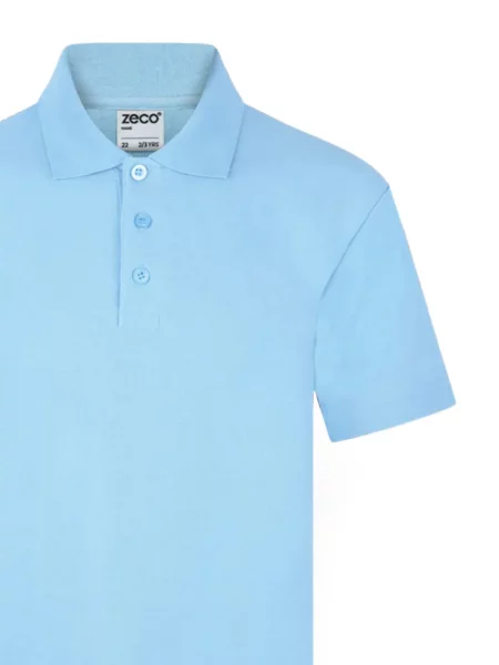 Koszulka polo dziecięca Zeco Schoolwear niebieska