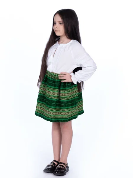 Детская юбка мини Edelvika зеленая