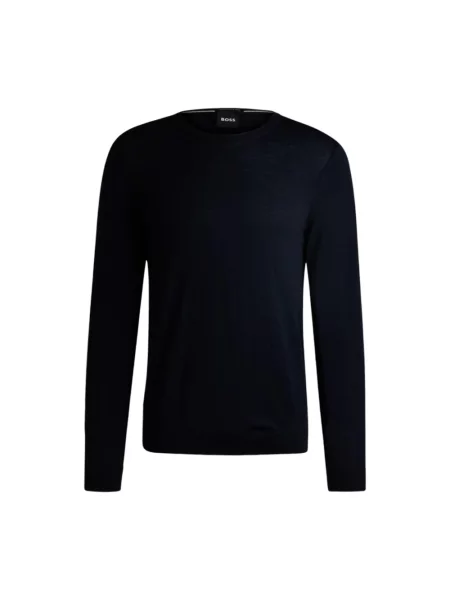Sweter Hugo Boss wełniany niebieski