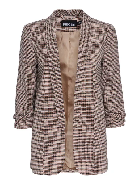 PIECES Sacou BOSS maro deschis / negru / alb bej