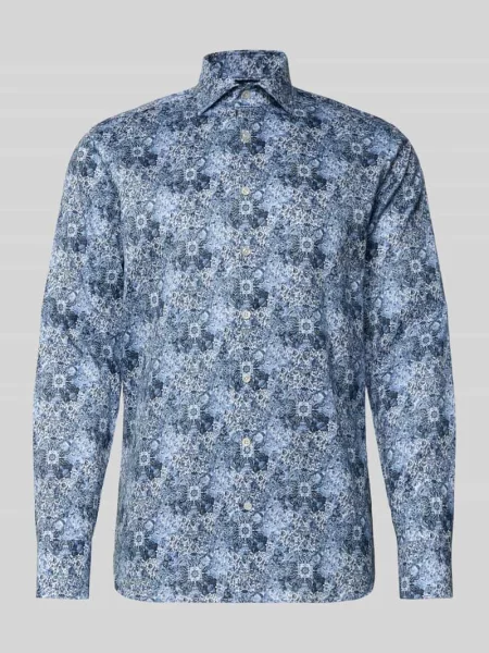 Koszula biznesowa o kroju slim fit z kołnierzykiem typu kent model ‘Savio’ Olymp Signature Slim Fit błękitna