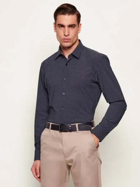 BOSS BLACK Cămașă | Custom slim fit negru
