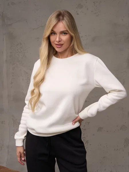 Світшот ISSA Plus молочний