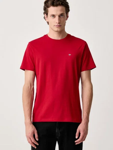 Napapijri T-shirt Salis czerwona