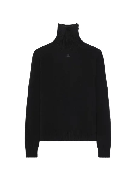 Gulerat pulover Courreges negru
