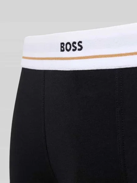 Obcisłe bokserki z Mieszanka bawełny w Zestaw 5 szt. Model ESSENTIAL' Boss czarne