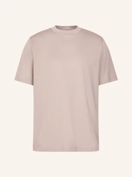 Seidensticker T-Shirt O Kroju Regular Fit beige beżowa