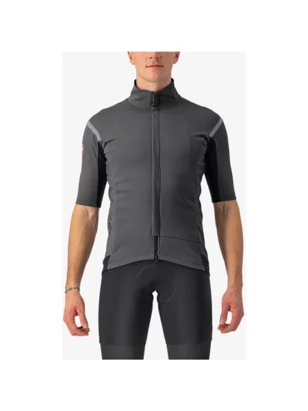 Koszulka z krótkim rękawem Castelli Gabba RoS 2 Rosso Corsa GORE-TEX INFINIUM™ Iron Grey szara