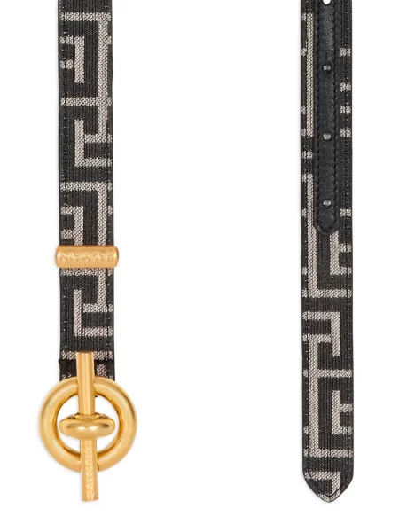 Curea Balmain din jacard negru