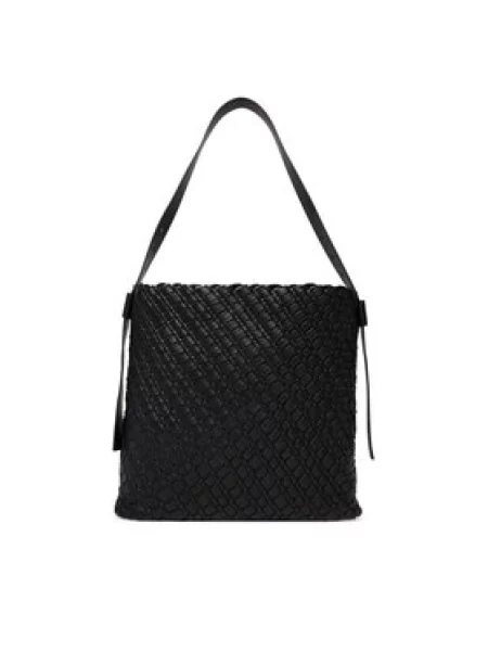 Rankinė Tommy Hilfiger Th Braided Maxi Hobo juoda
