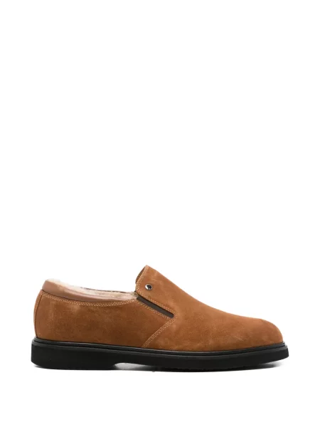 Pantofi loafer John Harrison din piele de căprioară maro