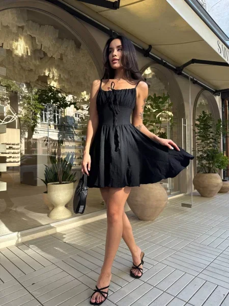 Сарафан Uaclothes муслін чорний