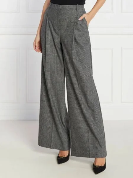 Pinko Pantaloni | Palazzo cu adaos de lână gri