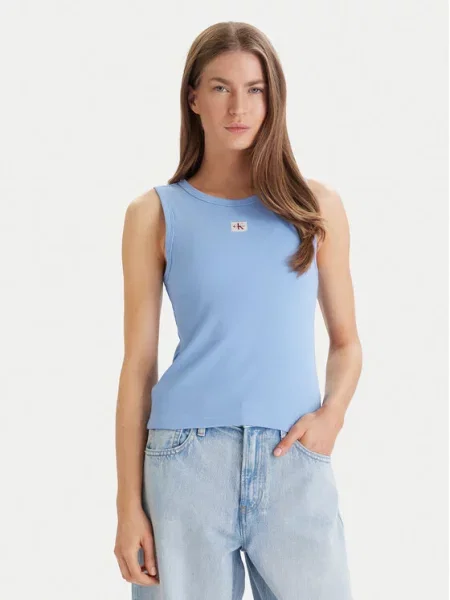 Top Calvin Klein Jeans modrý