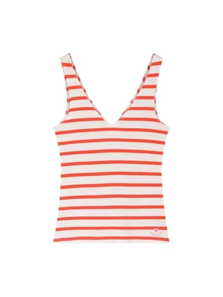 Lniany top Fabienne Chapot czerwony