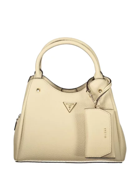 Geantă shopper Guess cu autograf alb