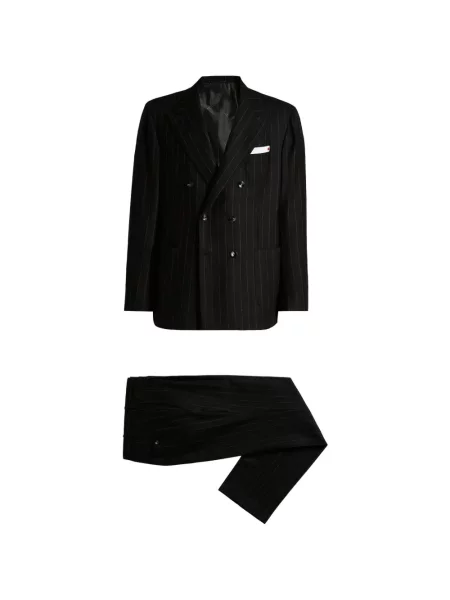 Costum Kiton cu două rânduri de nasturi negru