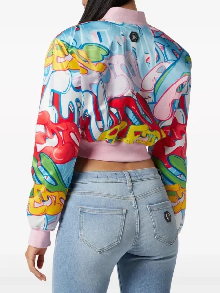 Bomber bunda Philipp Plein ružová
