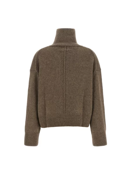 Sweter Loulou De Saison z kaszmiru brązowy