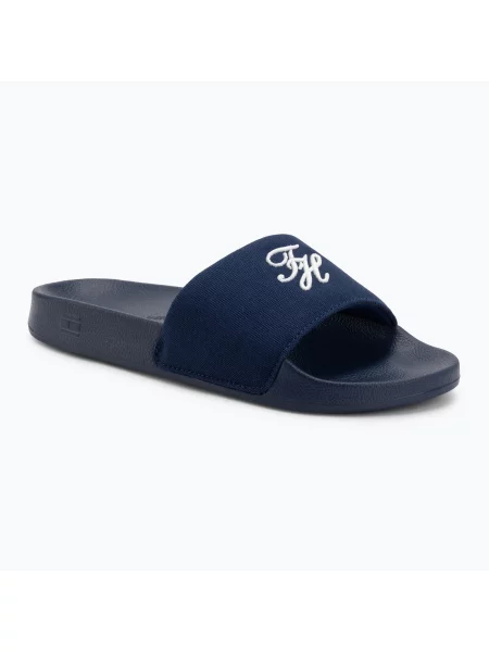 Дамски чехли Tommy Hilfiger Script Pool preppy navy синьо