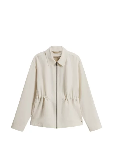 Sznurek ściągający kurtka Woolrich biała