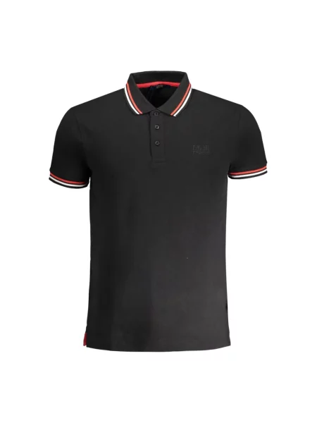 Koszulka polo Cavalli Class z krótkim rękawem czarna