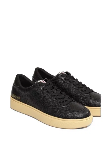 Sneakerși Just Cavalli cu imagine negru