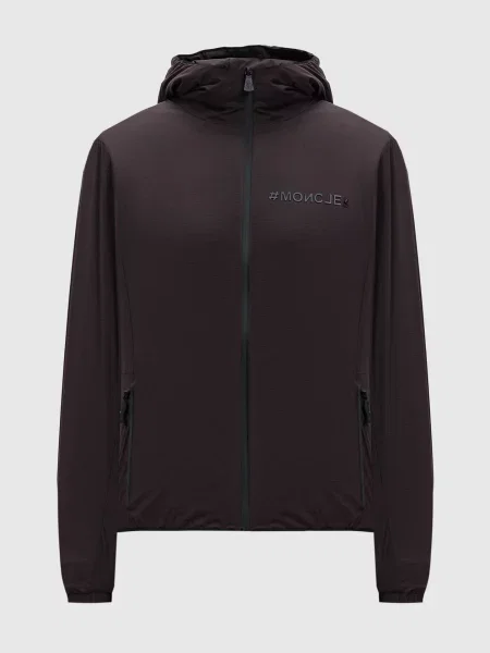 Вітровка Shell з логотипом Moncler Grenoble коричнева