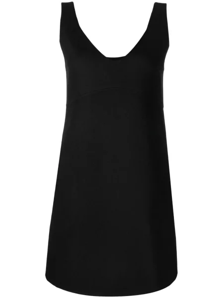 Rochie mini P.a.r.o.s.h. cu decolteu în V de costum negru