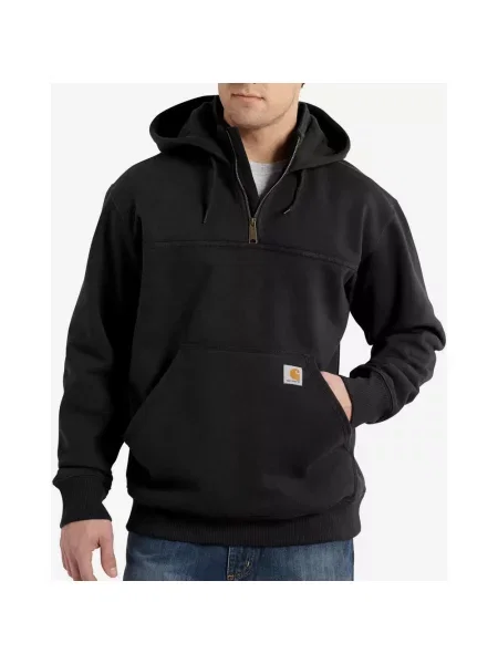 Bluza z kapturem Carhartt Heavyweight Half Zip czysty S czarny