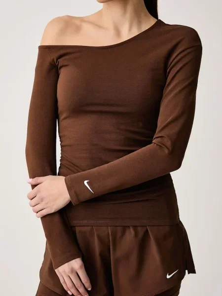 Felső Nike Sportswear barna