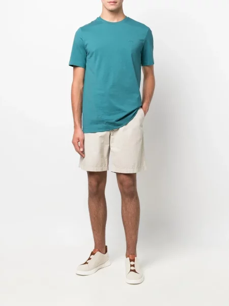 Tricou Boss cu broderie verde