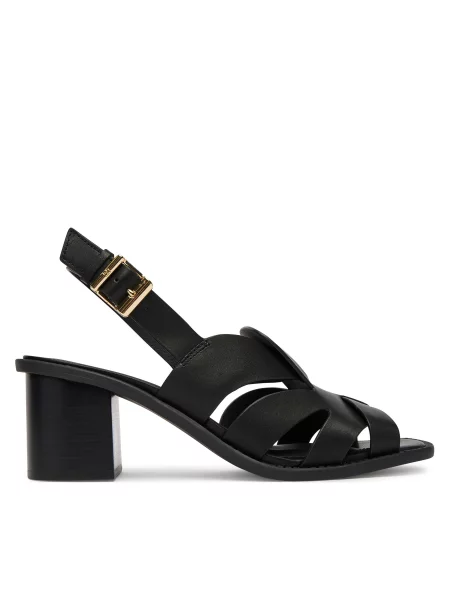 Sandali Tommy Hilfiger Cross Blocked Heel Sandal črna