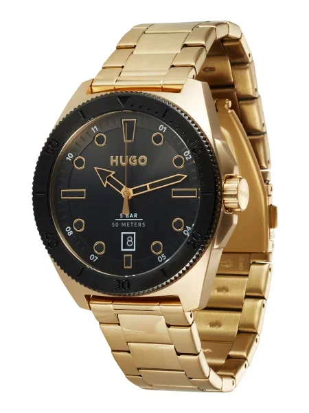 HUGO ceas barbati auriu