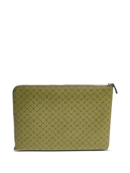 Geantă Trussardi din piele cu imagine verde