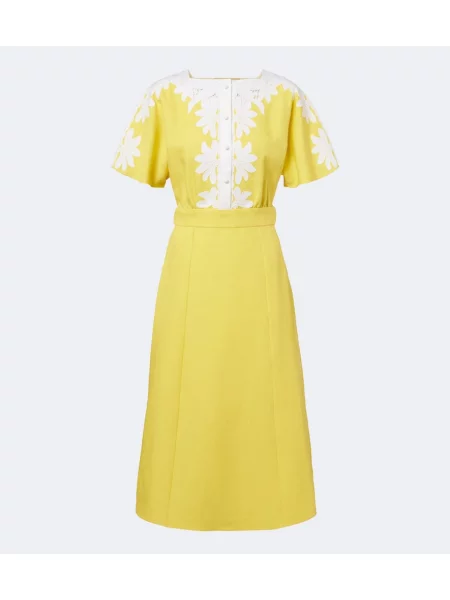 Rochie midi Valentino de in galben