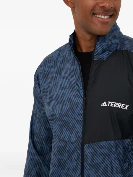 Sneakerși Adidas Terrex cu dungi plasă cu imagine negru