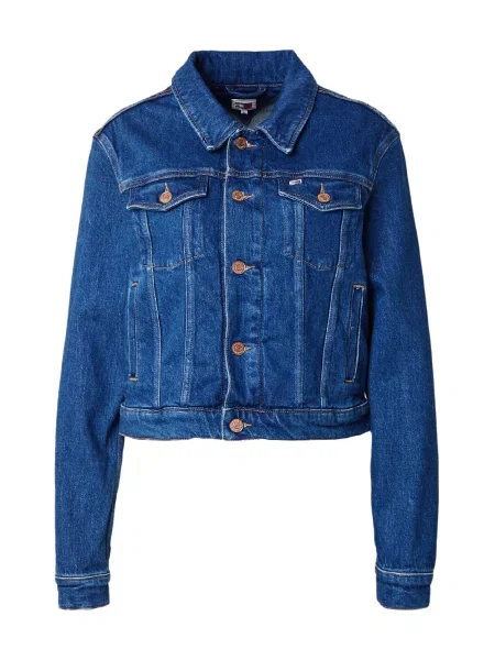 Geacă de blugi Tommy Jeans albastru