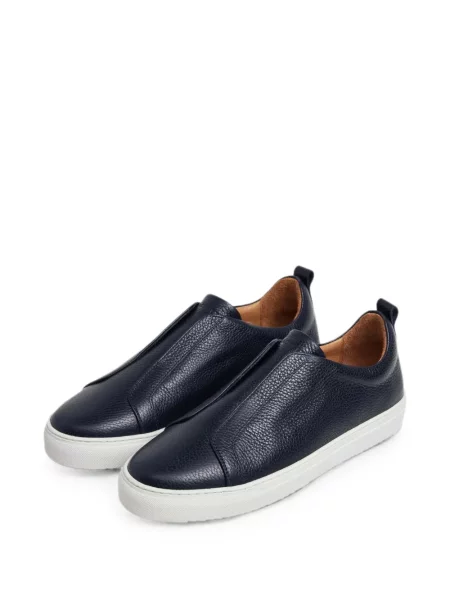 Sneakerși Hackett London din piele albastru