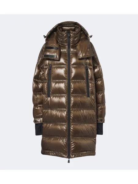 Palton Moncler Grenoble cu glugă verde